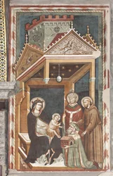 Madone et enfant avec Saint François, Saint Nicolas et Antonio Fissiraga, tombeau Fissiraga, 1318
